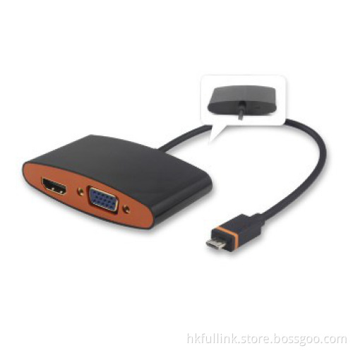 SlimPort to HDMI+VGA adapter